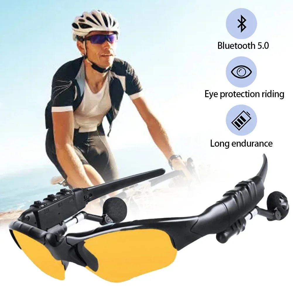 Fanmuran Bluetooth 5.0 Polarized Sunglasses Open-Ear Headphones Bluetooth Audio Sunglasses QXL