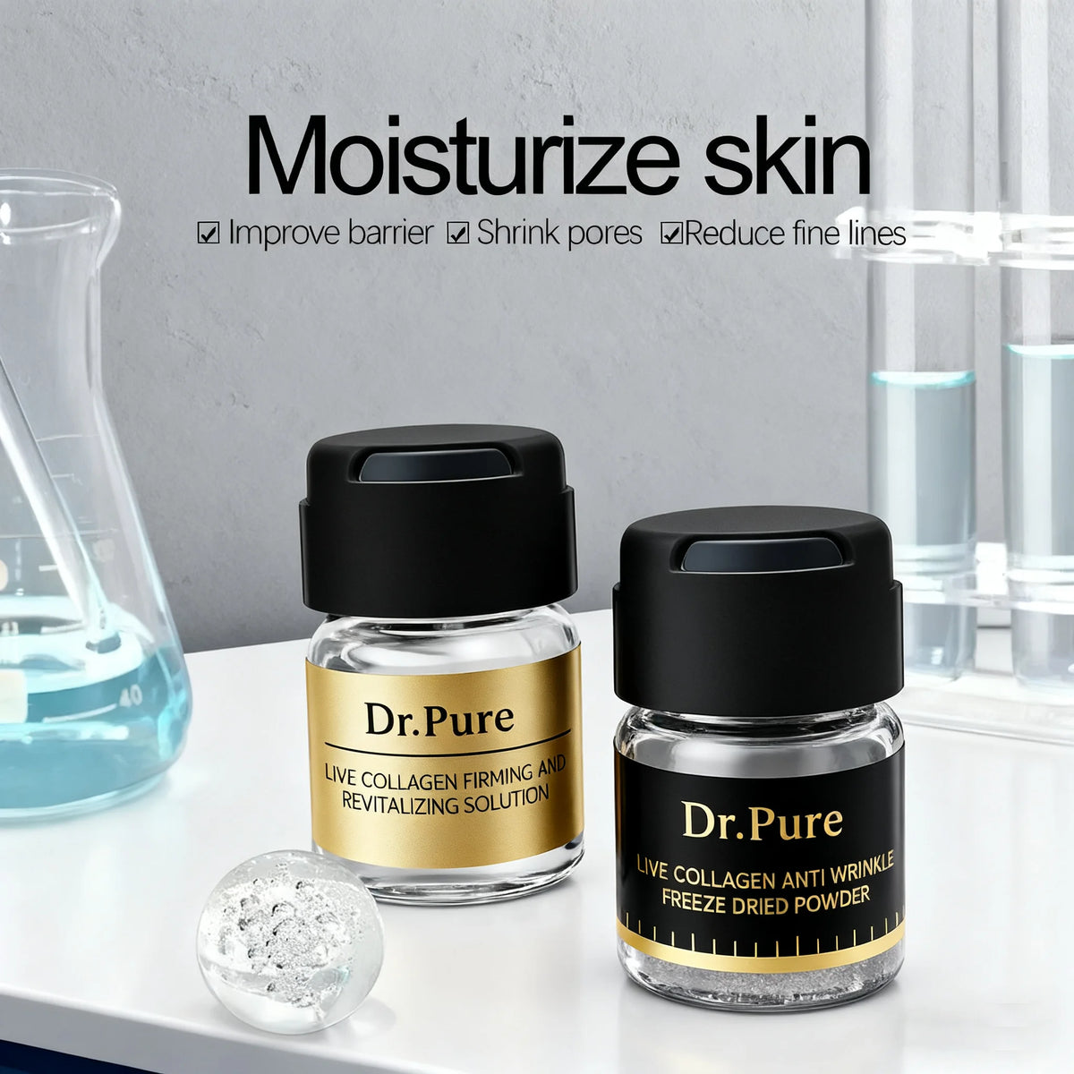 LUXURYTO Pore-Minimizing Face Serum | Moisturizing Essence Face Serum QXL 3box(6 bottles)