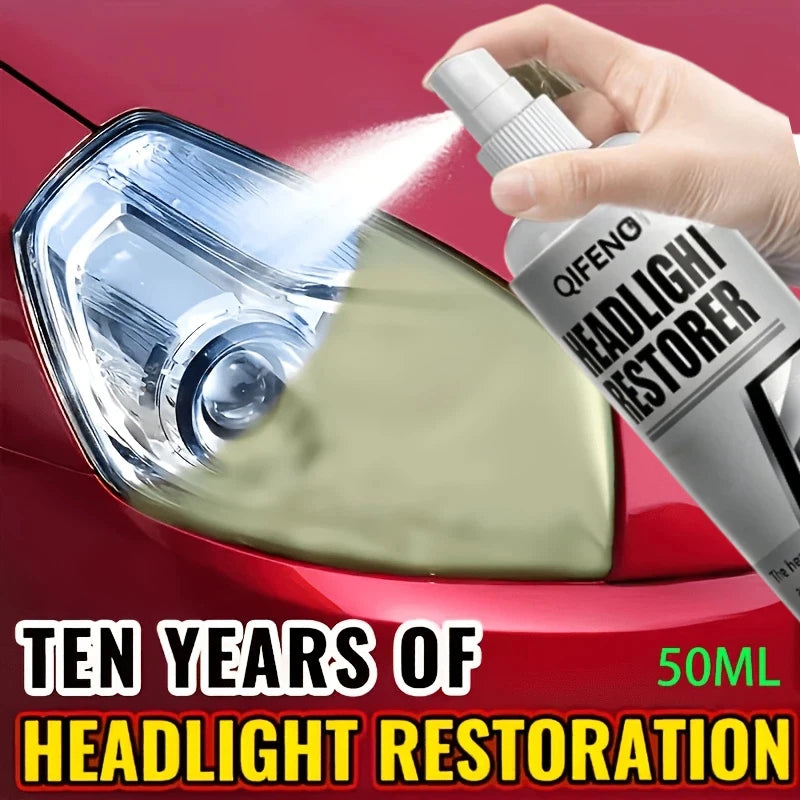 100ml Car Headlight Restorer Spray – Yellowing & Oxidation Remover Headlight Restorer Spray QXL