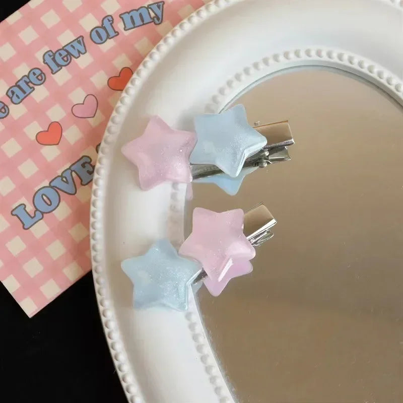 Jelly Pentagram Duckbill Hair Clip | Cute Bangs Side Clip Hair Clip QXL
