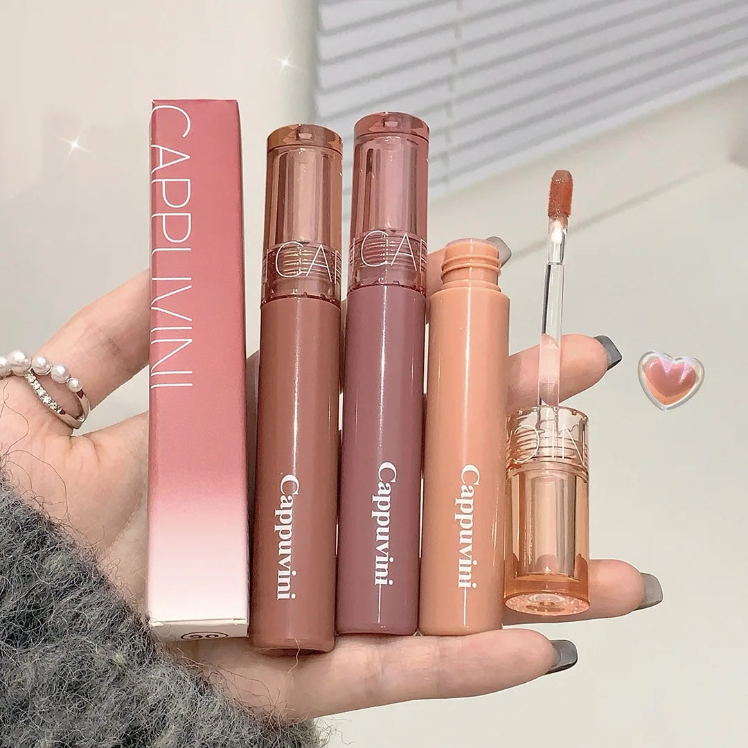 Cappuvini Jelly Mirror Lip Gloss | Moisturizing High-Shine Lip Gloss QXL