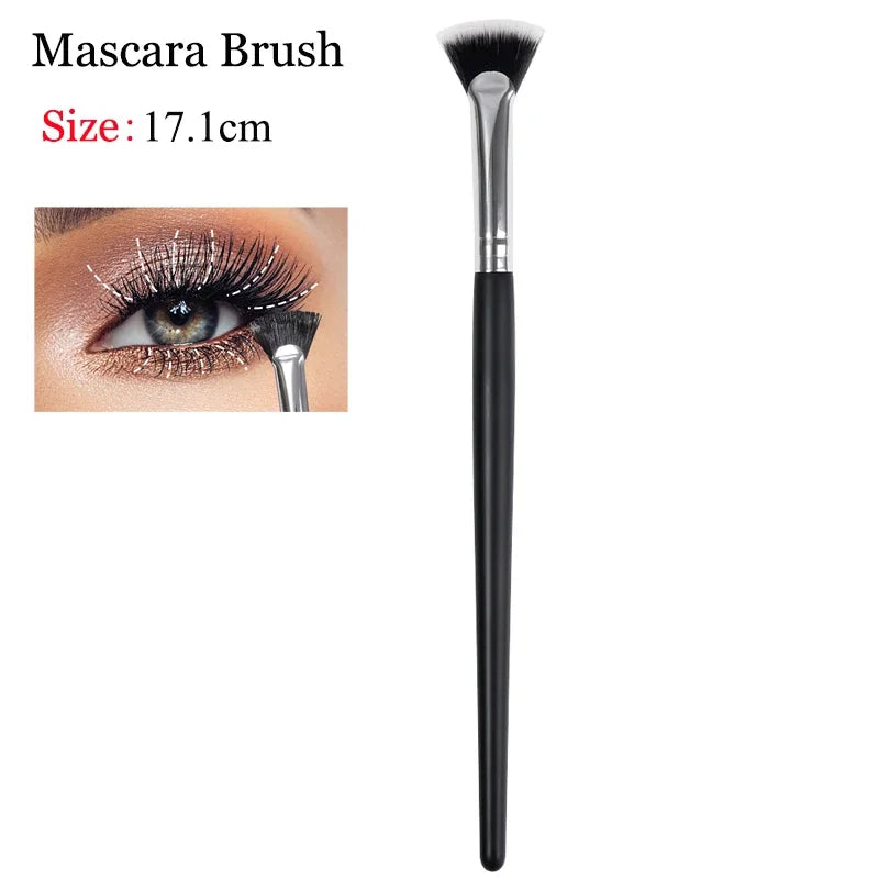 Angled Nose Contour & Eyebrow Brush | Soft Synthetic Makeup Makeup Contour Brush QXL 05