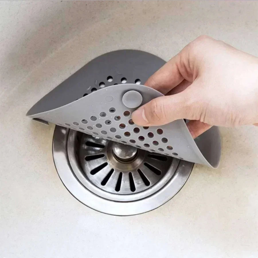 Grey Shower Drain Hair Catcher & Sink Strainer | Floor Drain Drain Hair Catcher QXL