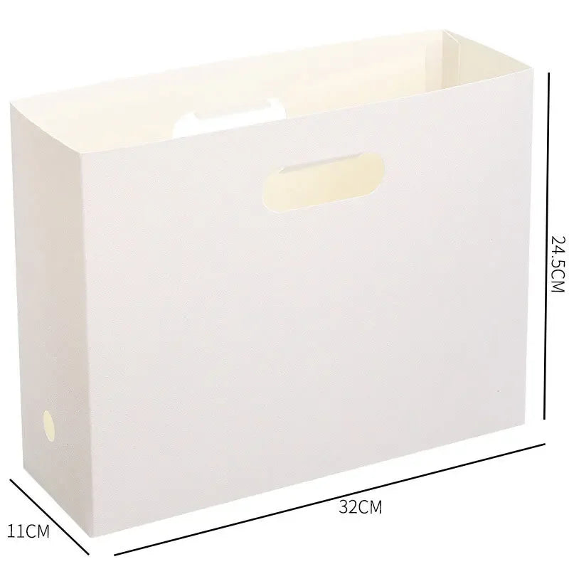 Foldable Plastic File Storage Box & Vertical Book Rack File Organizer QXL 1pc