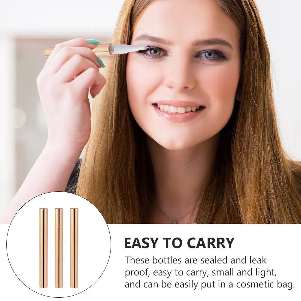 3-Pack Refillable Empty Tubes – Lip Gloss, Nail Oil & DIY Refillable Cosmetic Tubes QXL