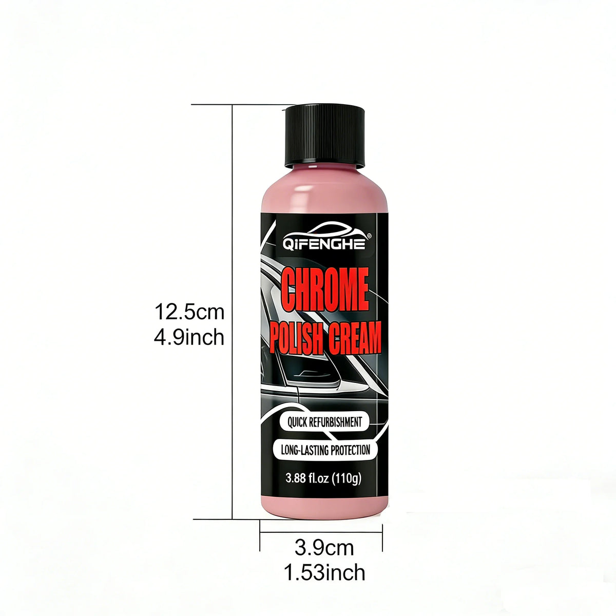 Car Chrome Polish Cream | Restore Shine & Protect Trim Chrome Polish Cream QXL