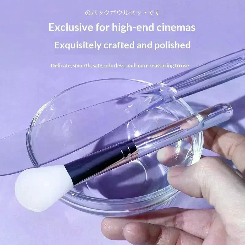 5-Piece DIY Face Mask Mixing Set | Bowl, Brushes & Spatula Face Mask Tool Set QXL