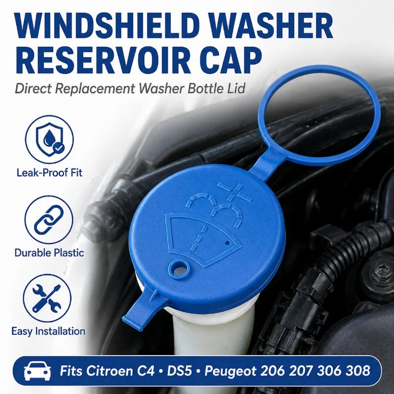 Washer Reservoir Cap & Tether – Citroën C4 DS5 Peugeot 206–308 Washer Reservoir Cap QXL