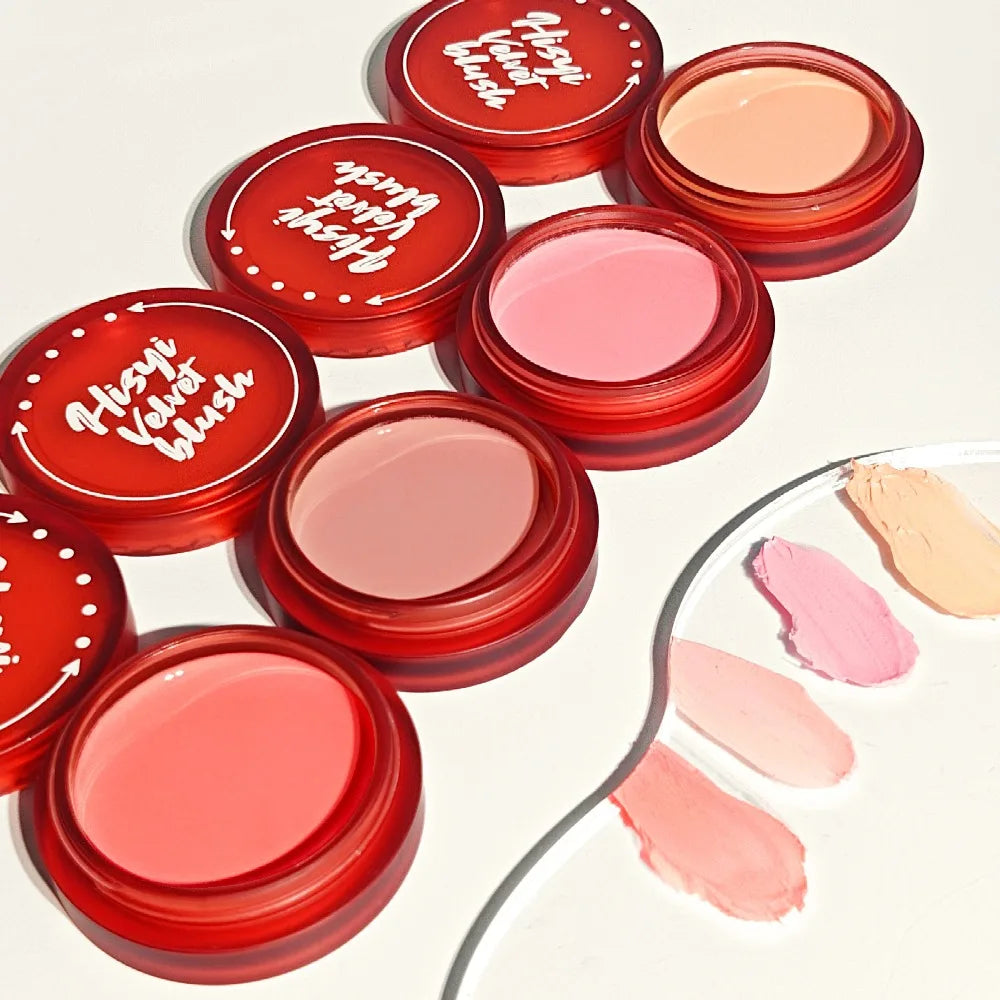 Swan Velvet Cream Blush – Waterproof 4-Shade Multi-Use Makeup Cream Blush QXL
