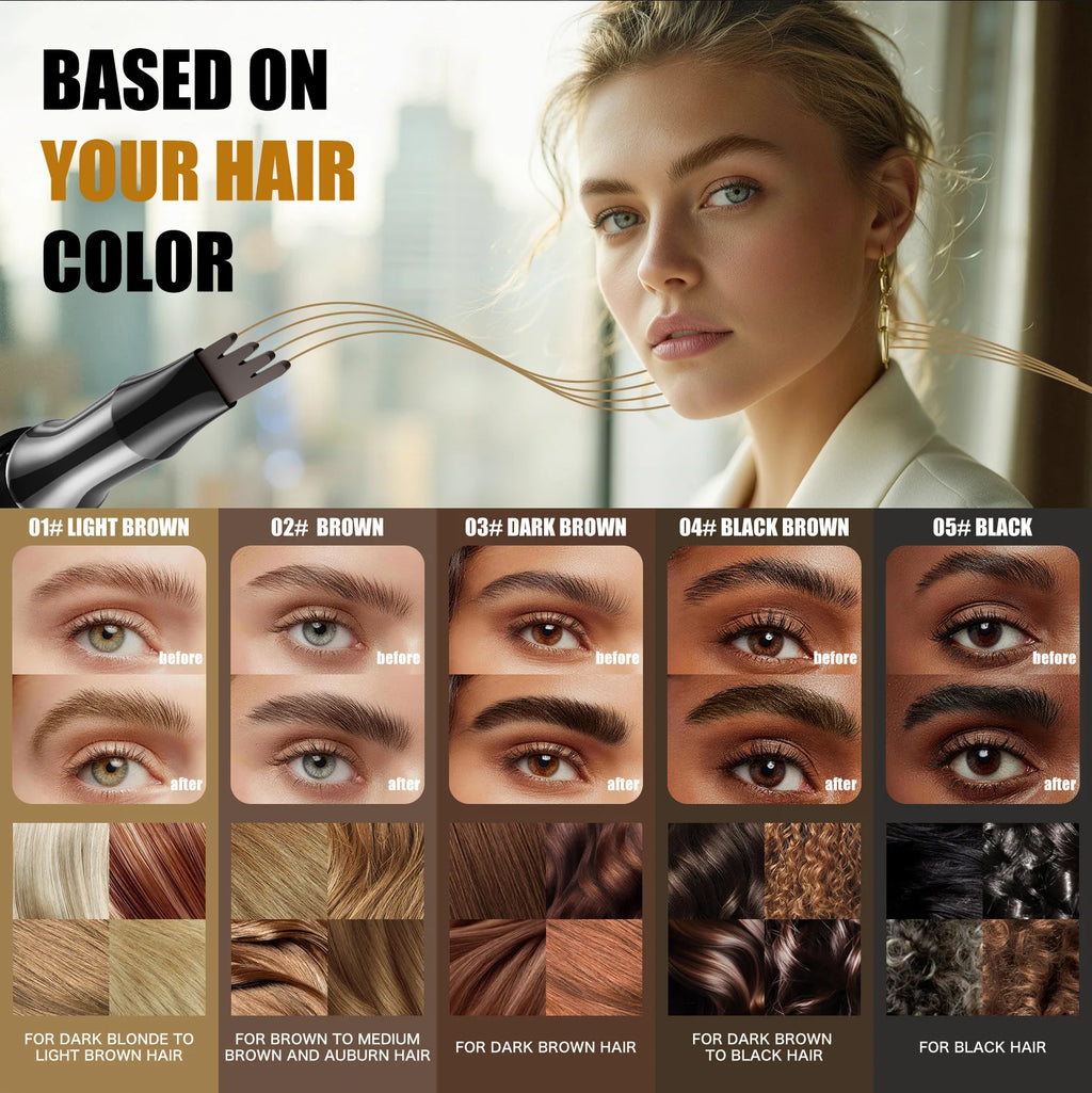 Four-Claw Liquid Eyebrow Pencil – Waterproof Hair-Stroke Brows Liquid Eyebrow Pencil QXL