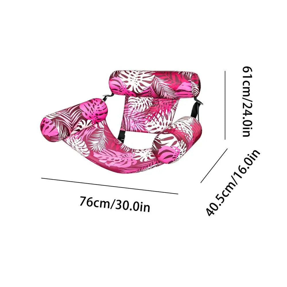 Inflatable Pool Hammock Chair | Floating Lounge Float for Adults Inflatable Pool Float QXL Pink