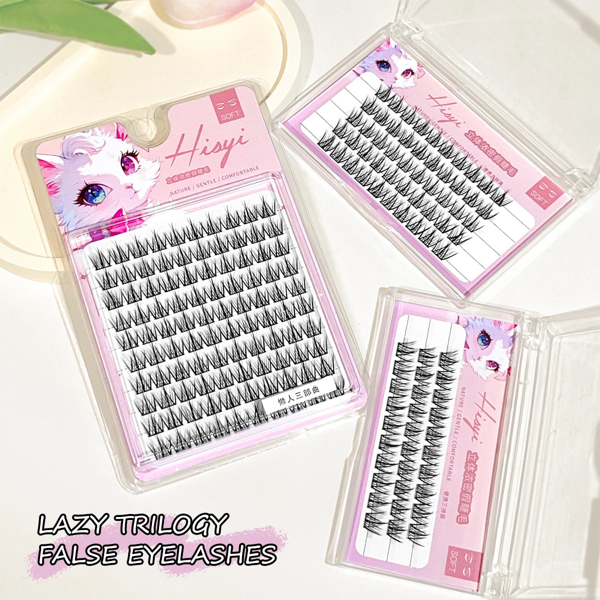 3D Segmented False Eyelashes – Natural DIY Individual Clusters False Eyelashes QXL
