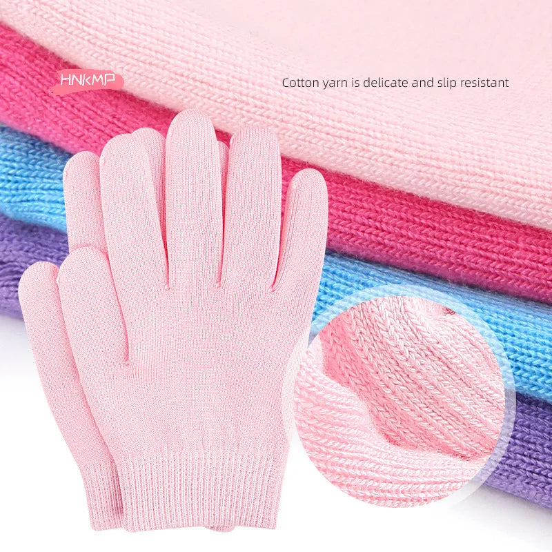 Silicone Moisturizing Socks & Gloves Set | Foot & Hand Care Moisturizing Foot Socks QXL