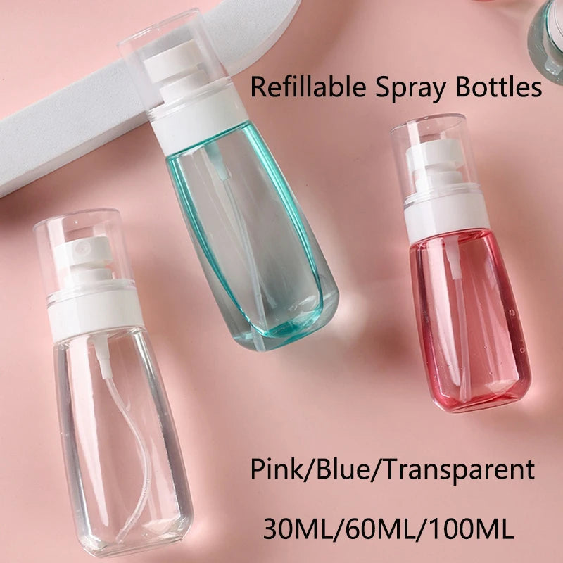 Refillable Spray Bottles 30/60/100ml Travel Atomizer | 3 Colors Travel Spray Atomizer QXL