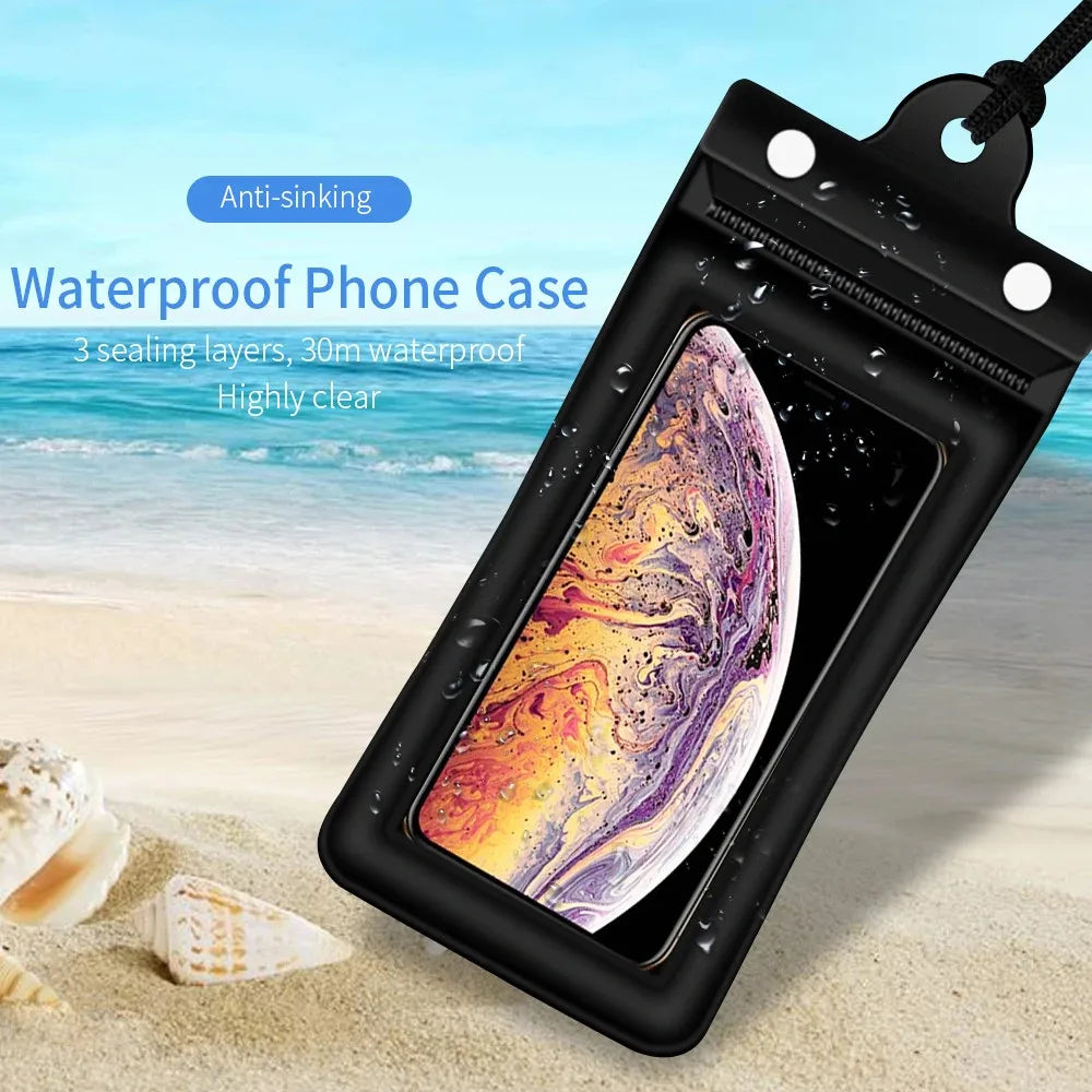 Waterproof Floating Phone Pouch | Airbag Dry Bag Full View Waterproof Phone Pouch QXL