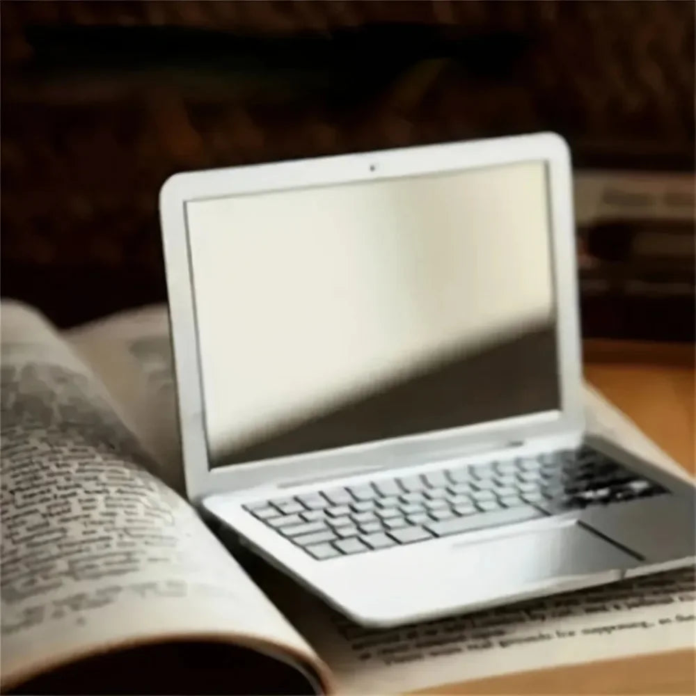 Laptop-Shaped Foldable Pocket Mirror | Mini Makeup Mirror Pocket Makeup Mirror QXL