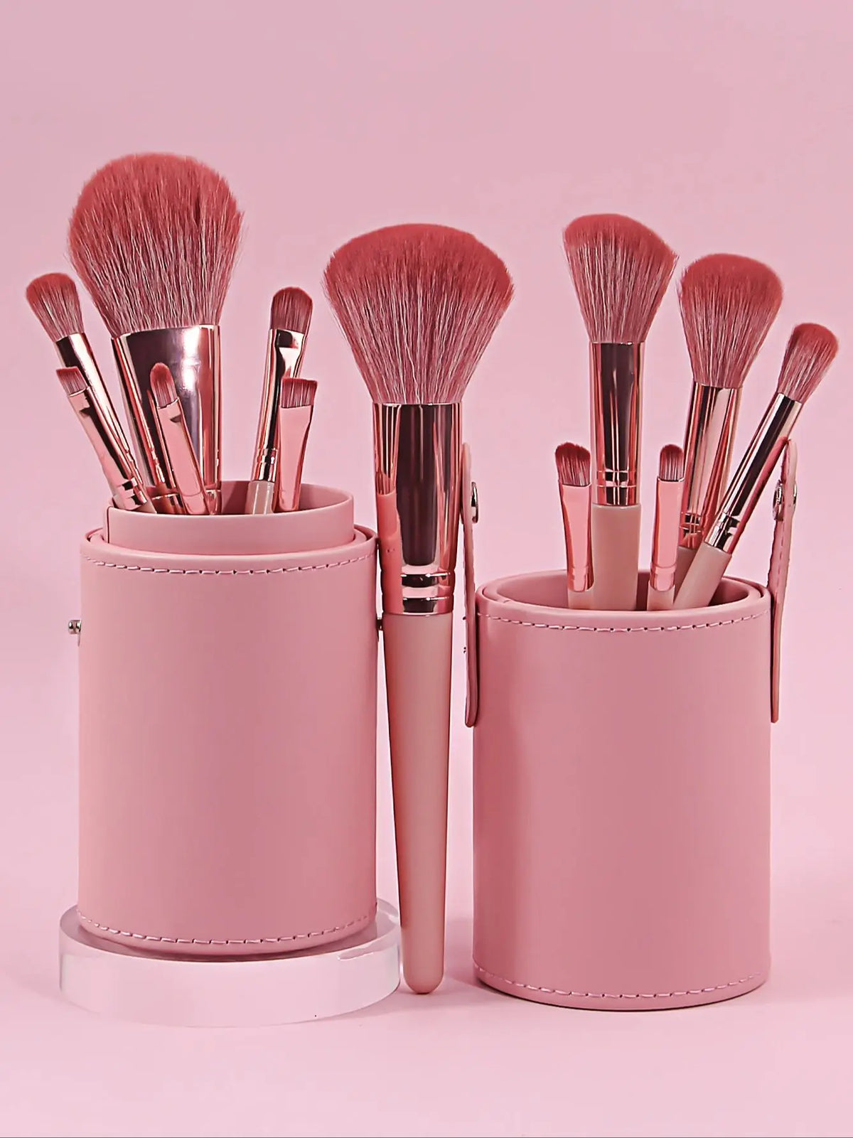 13-Piece Professional Makeup Brush Set – Pink | Full Kit Makeup Brush Set QXL Pink