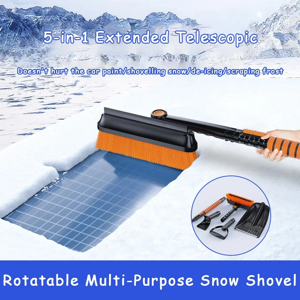 Retractable Car Snow Brush & Ice Scraper Set | Winter Tool Car Snow Brush Set QXL