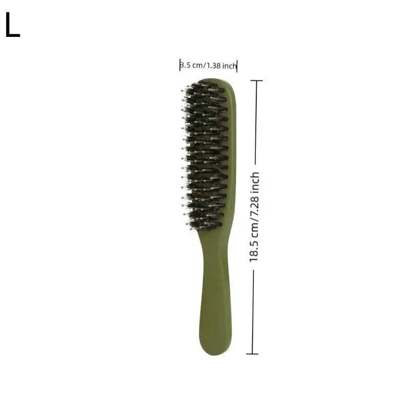 Boar Bristle Travel Hair Brush | Detangle, Smooth & Style Boar Bristle Hair Brush QXL L