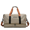 Oxford Gym & Travel Duffle Bag | Crossbody Weekender Travel Duffle Bag QXL khaki 2