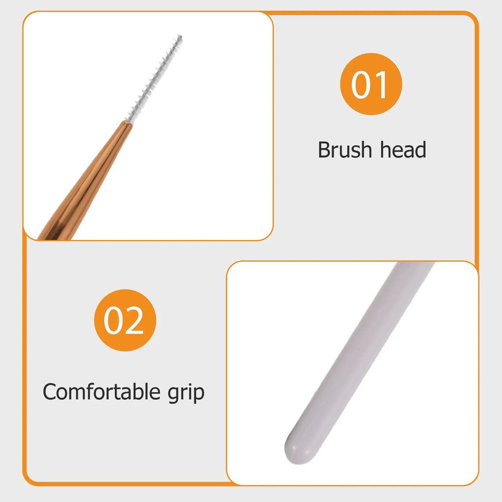 6-Pack Dual-Use Micro Eyebrow & Lash Extension Brush Set Eyebrow & Lash Brush QXL