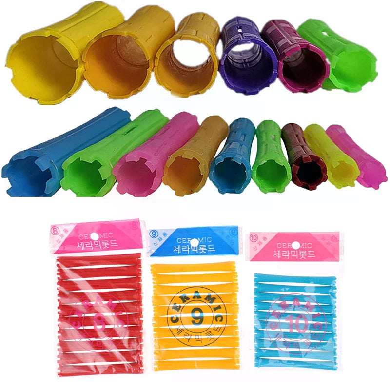 Heatless Hair Curler Rollers Set – 11 Sizes DIY Styling Heatless Hair Curlers QXL