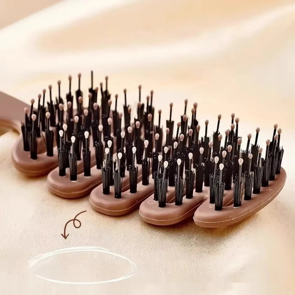Hollow Boar Bristle Hair Comb | Anti-Static Styling Brush Boar Bristle Hair Brush QXL