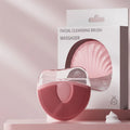 2-in-1 Gua Sha Board & Silicone Facial Cleansing Brush Gua Sha Cleansing Tool QXL Pink