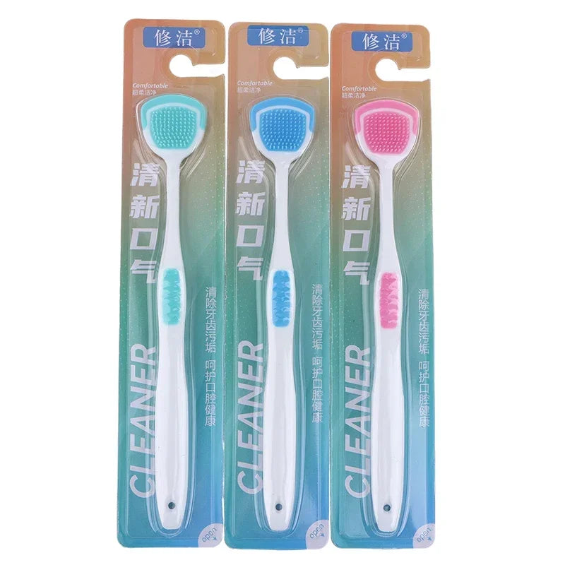 Silicone Tongue Scraper & Cleaner | 1–5 Pack Fresh Breath Tool Tongue Scraper QXL