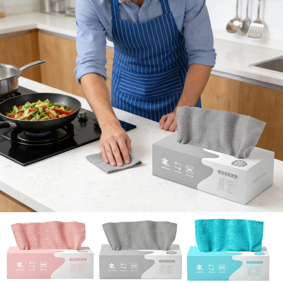 20-Pack Microfiber Cleaning Cloths | Streak-Free & Lint-Free Microfiber Cleaning Cloths QXL
