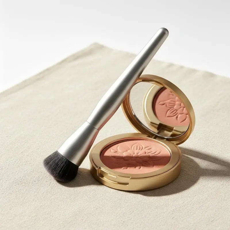 Soft Large Powder & Blush Makeup Brush | Synthetic Bristles Powder Blush Brush QXL