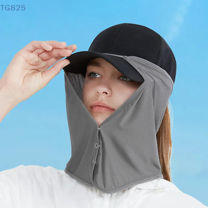 UV Face & Neck Sun Shield Cover | Quick-Dry Outdoor Visor Sun Shield Cover QXL