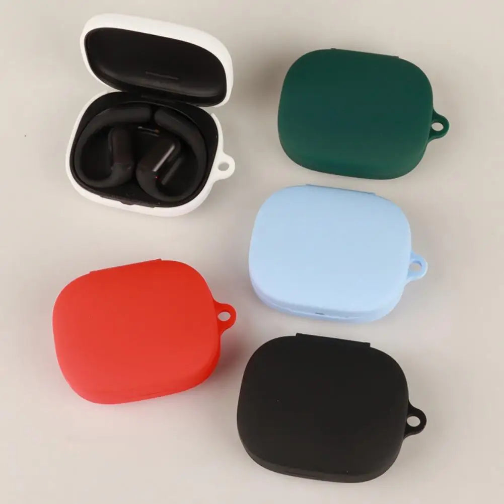 Silicone Case for SHOKZ OpenFit Pro | Shockproof Cover + Hook Headphone Case Cover QXL