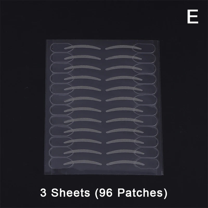 Invisible Double Eyelid Stickers with Handle | 96–320 Patches Eyelid Tape Stickers QXL 3 sheets E