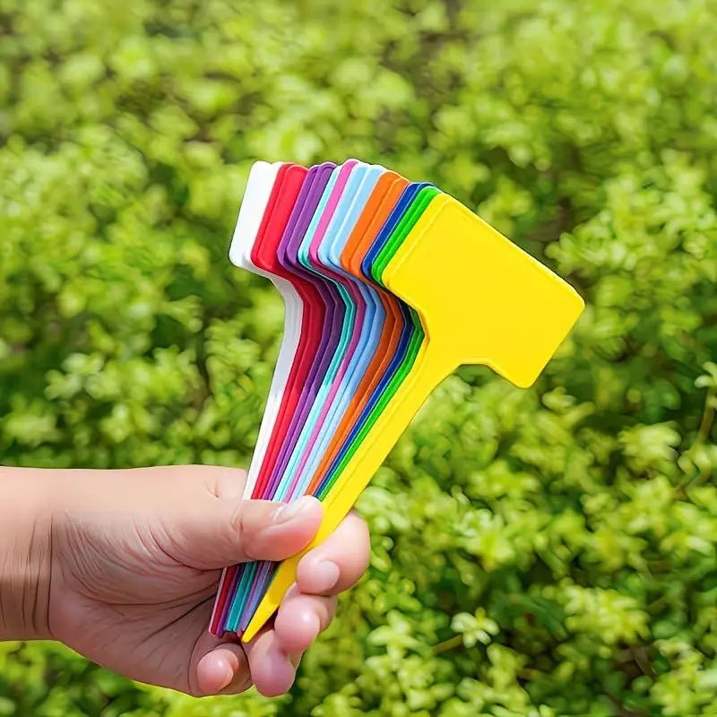 20-Pack 6" T-Type Waterproof Plant Markers & Garden Stakes Garden Plant Markers QXL