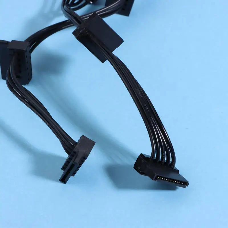 SATA Power Splitter Cable 1-to-5 | 15-Pin HDD Expansion SATA Power Splitter Cable QXL
