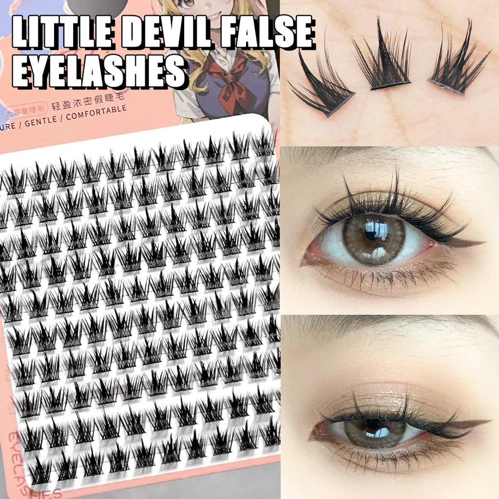 Individual Cluster False Lashes | Natural DIY Lash Extensions Individual Cluster Lashes QXL