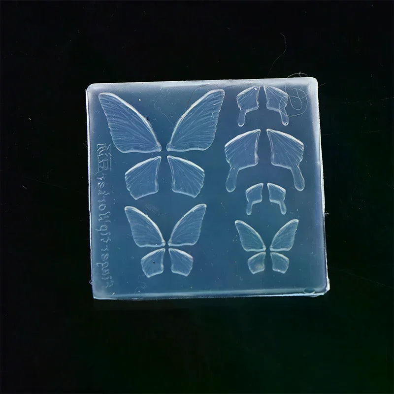 3D Butterfly Silicone Nail Mold | UV Gel Carving Stencil Silicone Nail Mold QXL