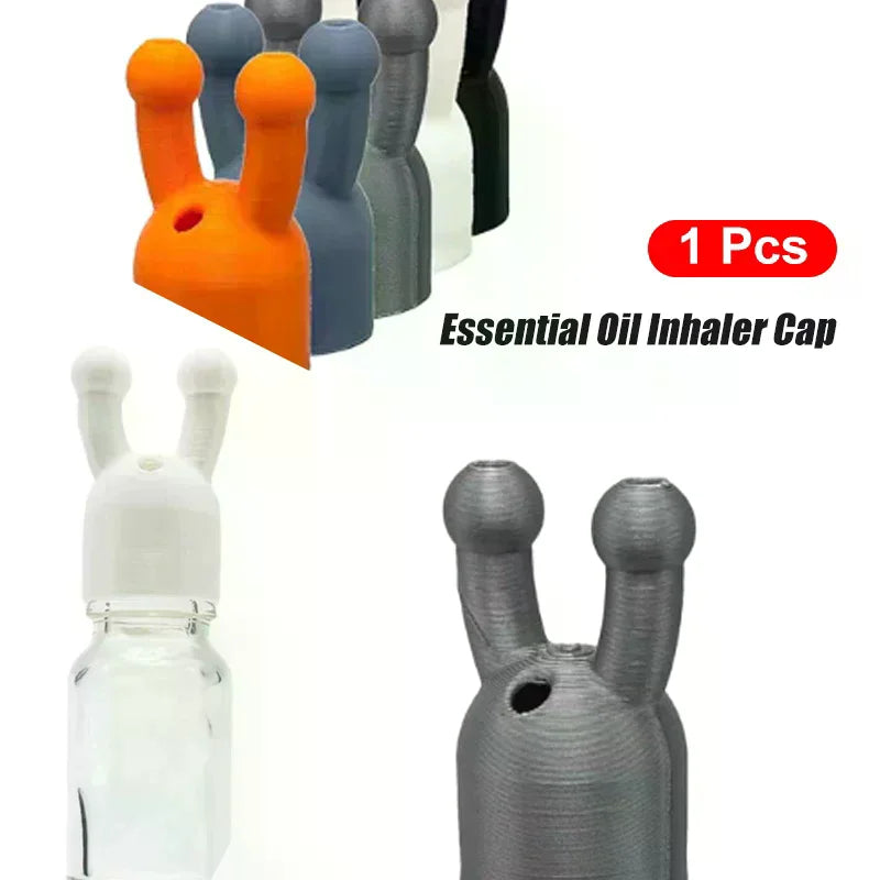 Mini Essential Oil Inhaler Cap – Leak-Proof Portable PLA Cover Essential Oil Inhaler QXL