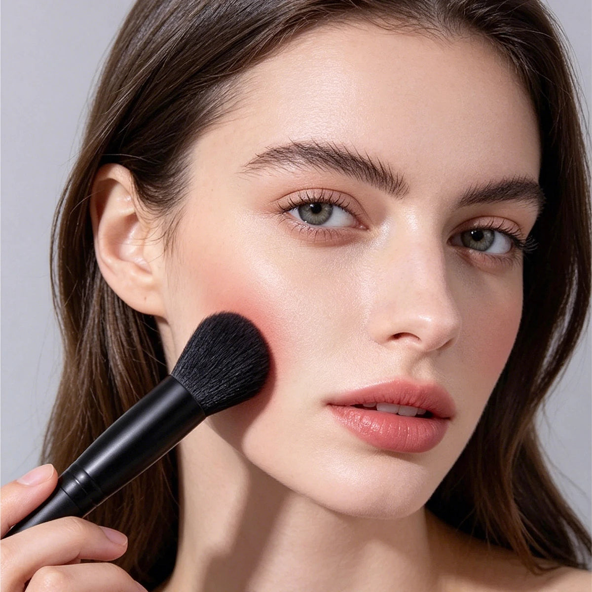 KOSSHOW Professional Blush Brush | Soft Fluffy Wooden Handle Blush Makeup Brush QXL