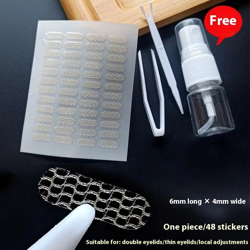 Invisible Double Eyelid Tape | Ultra-Thin Lace 180–600 Pcs Eyelid Shaping Tape QXL