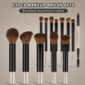LUXEBLEND 22-Pc Makeup Brush Set | Powder, Blush & Eye Makeup Brush Set QXL 13pcs