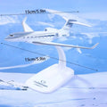 G650ER Gulfstream 1/200 Diecast Scale Model Airplane Diecast Aircraft Model QXL White