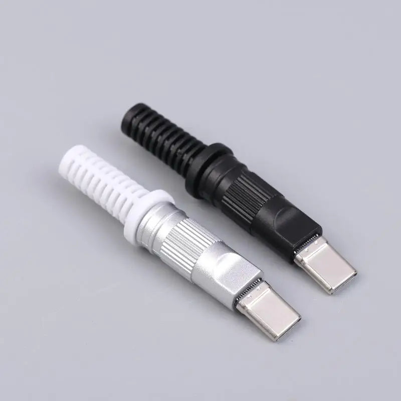 USB-C 24-Pin Male Solder Connector | 3A Fast Charging DIY USB-C Solder Connector QXL