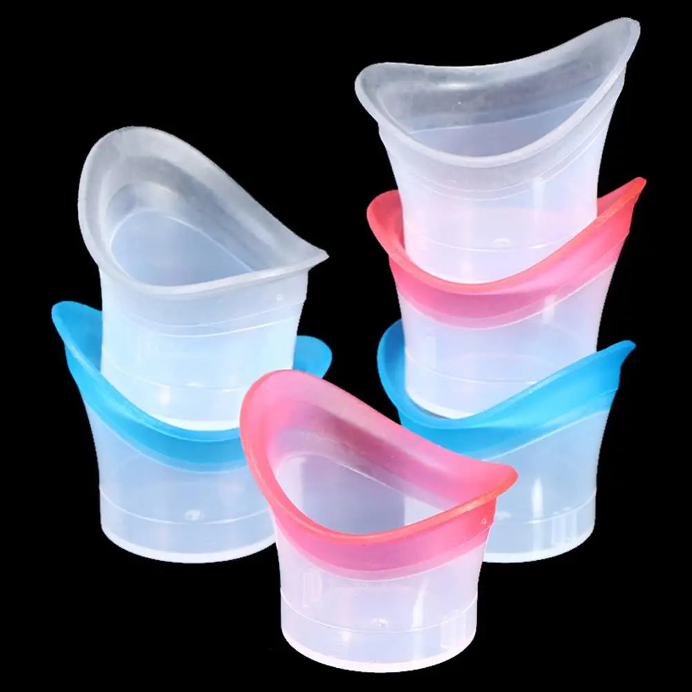 2-Pack Reusable Silicone Eye Wash Cups | Soft Eye Bath Set Eye Wash Cup QXL