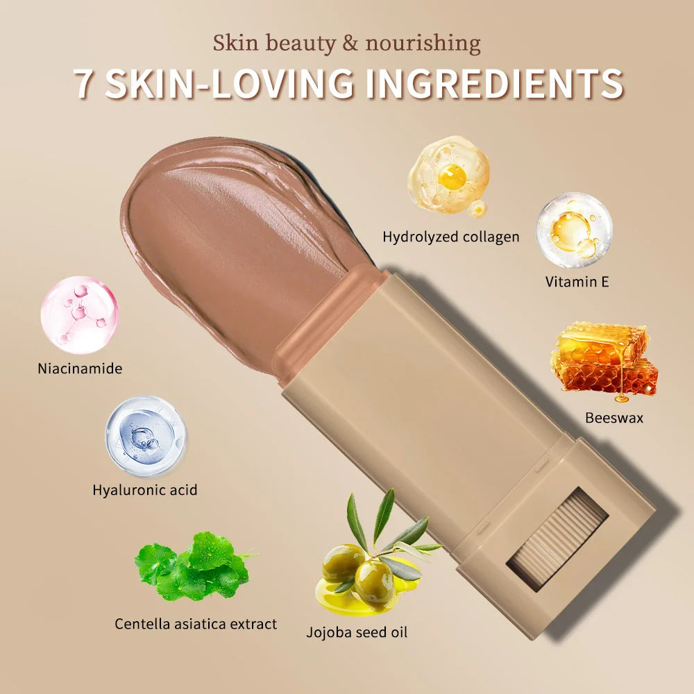 Serum Boosted Skin Tint Foundation Stick | Hydrating & Glowy Stick Foundation QXL