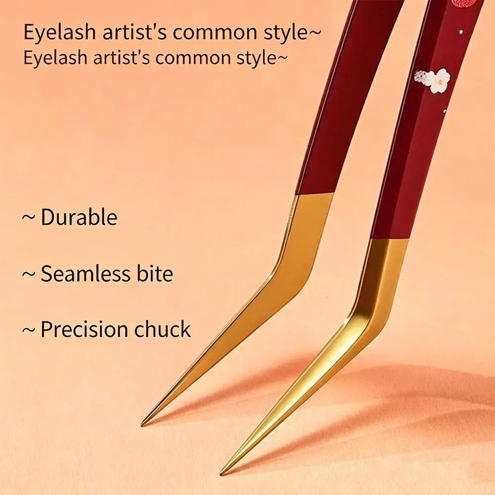 Anti-Static Stainless Steel Eyelash Extension Tweezers Eyelash Tweezers QXL