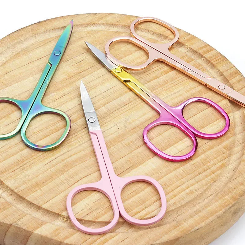 Stainless Steel Eyebrow & Nose Hair Scissors | VVOCCI Eyebrow Trimming Scissors QXL