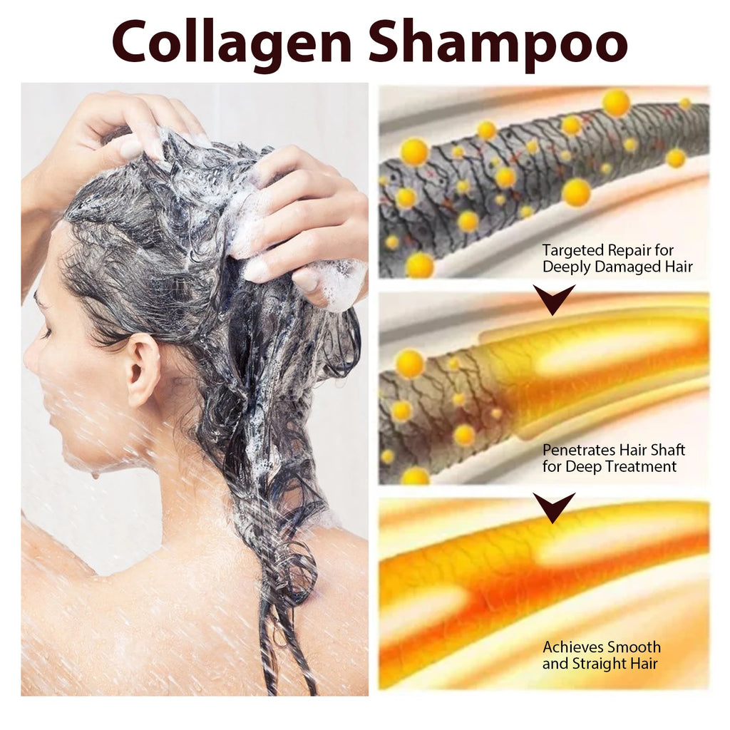 Eelhoe Collagen Hair Care Set – Shampoo, Mask & Oil Kit Hair Care Set QXL