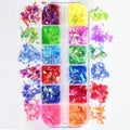 12-Grid Holographic Nail Glitter Sequins – Square Flakes Nail Art Sequins QXL 2